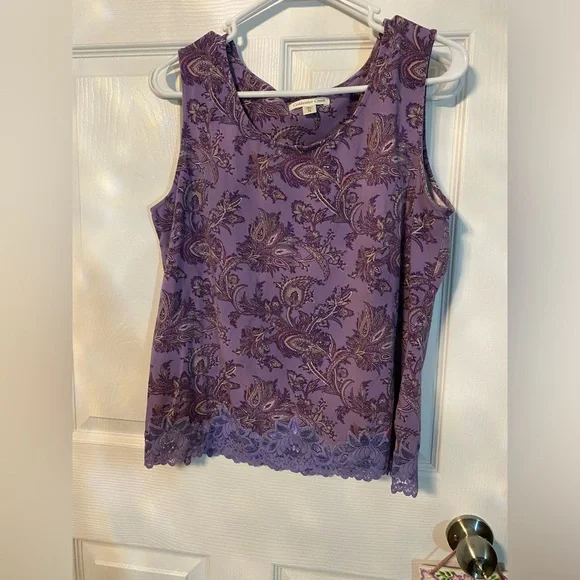 Coldwater Creek sleeveless tank top - Picture 1 of 6